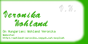 veronika wohland business card